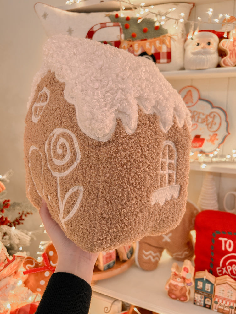 Gingerbread house cushion