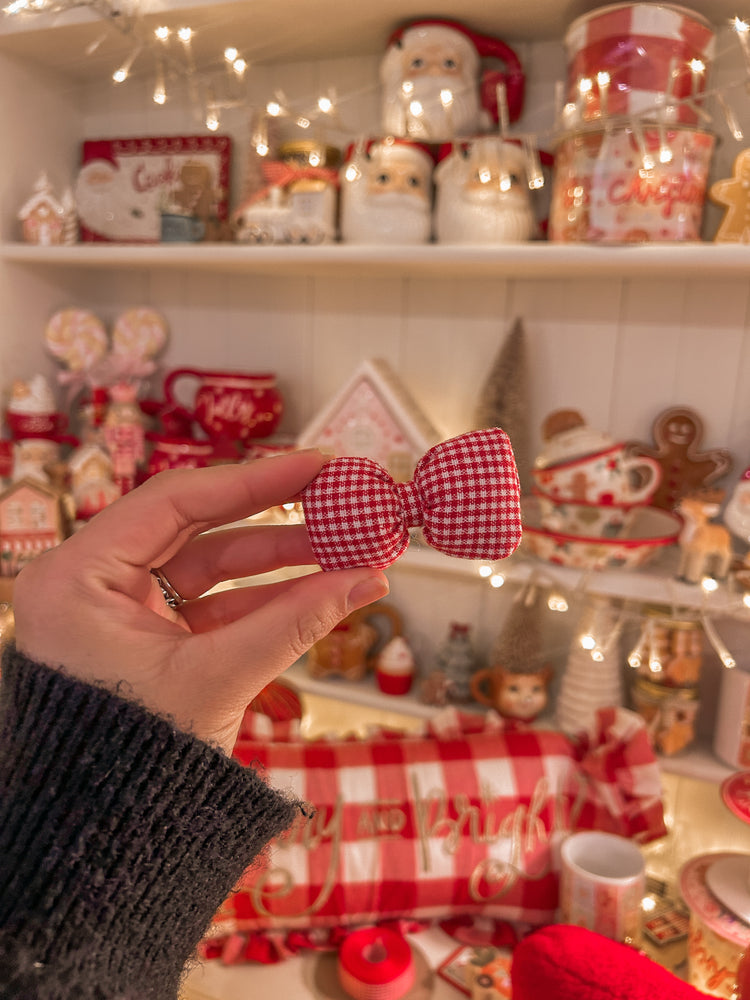 Red Bow Hairclip