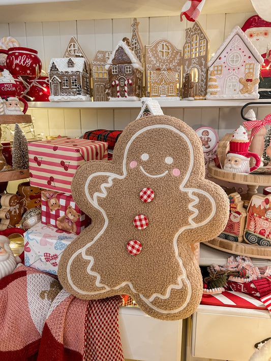 Gingerbread man cushion
