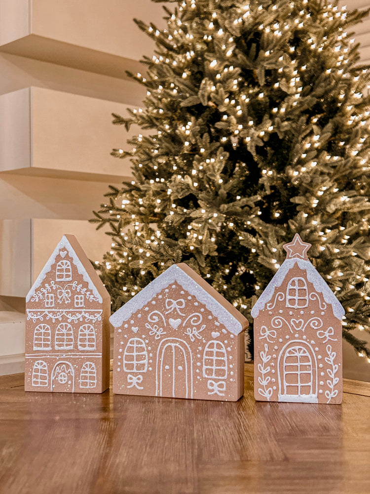 Gingerbread houses - set of 3