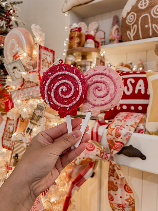 Sugary Lollipop ornament