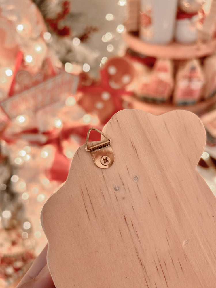 Bunny in gingerbread christmas tree