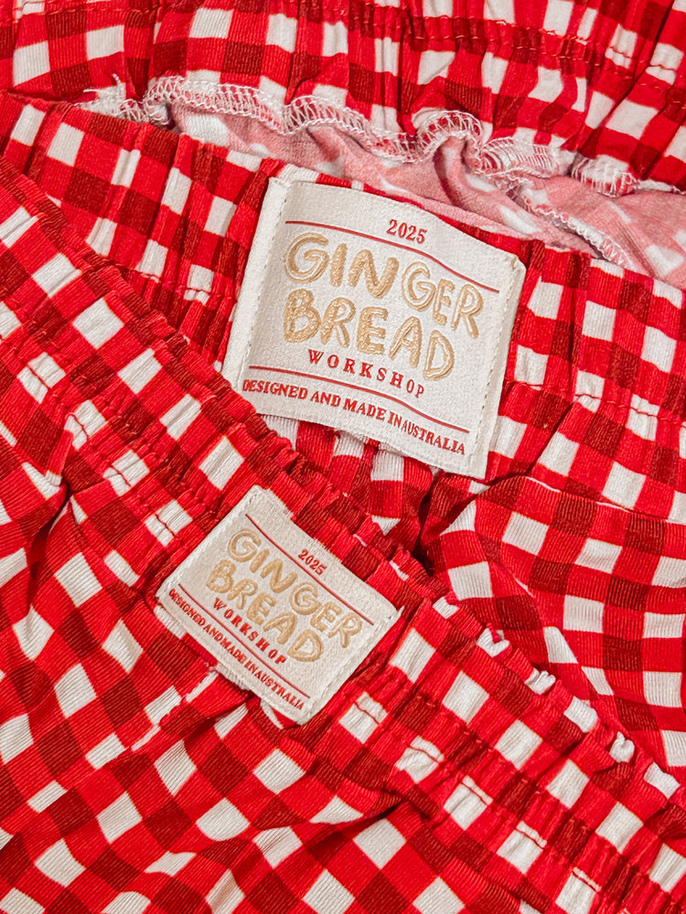 CHILDRENS/PRETEENS- GINGERBREAD WORKSHOP 2025 Christmas Pyjamas