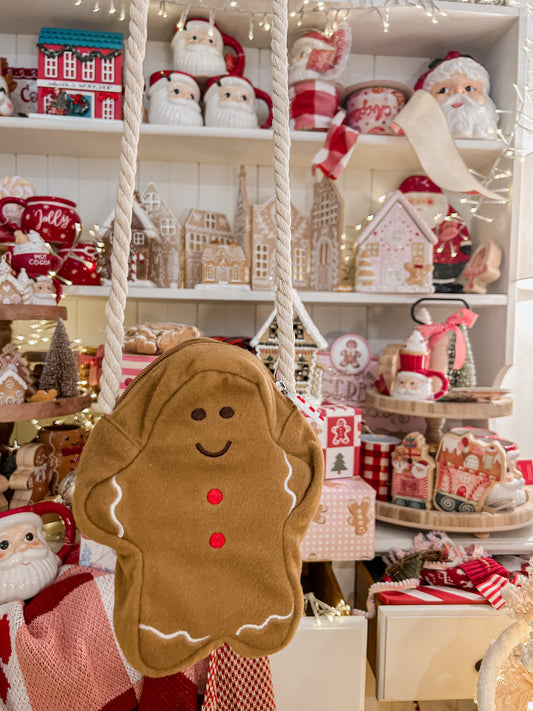 Gingerbread man cross body bag