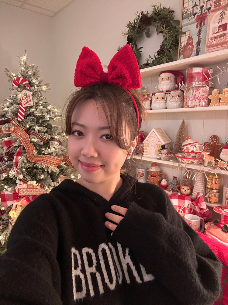 Red Bow Headband