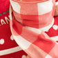 Red Gingham wired ribbon