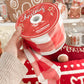 Red Gingham wired ribbon