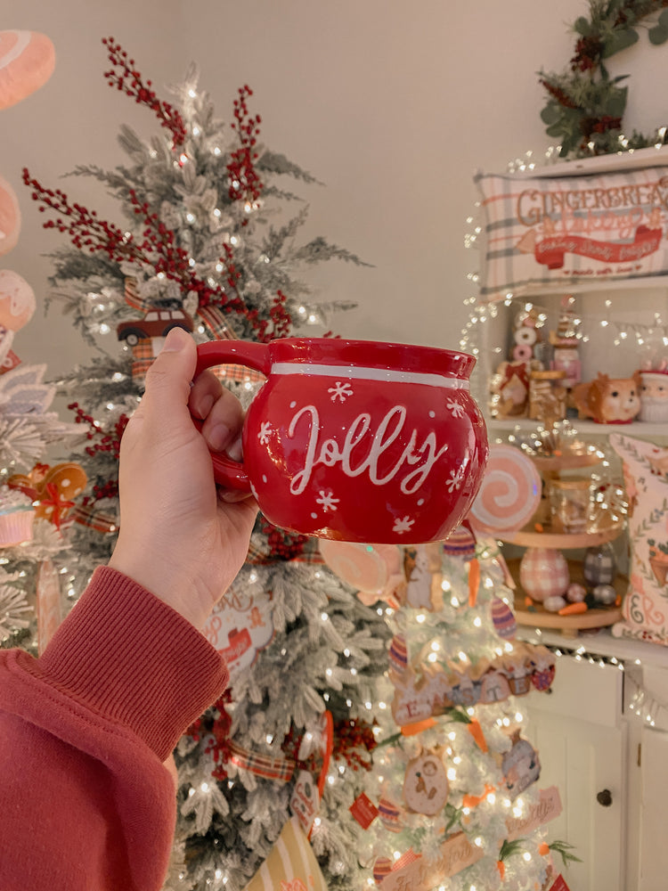 SECONDS SALE - Holly Jolly Mug (big)