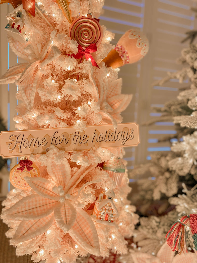 HOME FOR THE HOLIDAYS Tin Sign