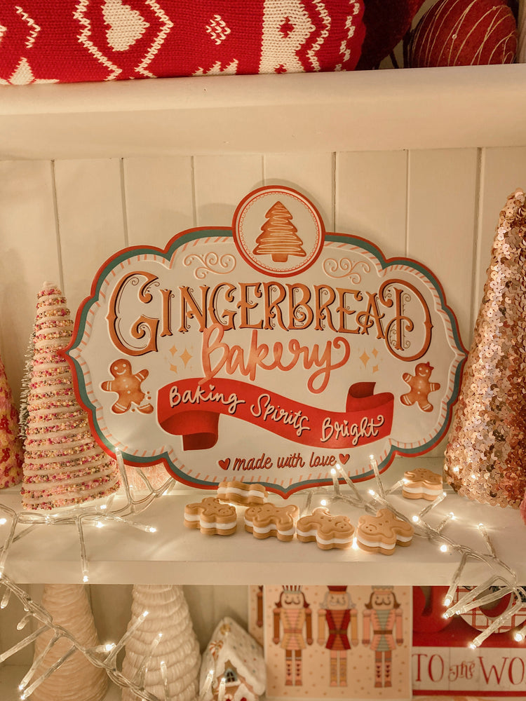 GINGERBREAD BAKERY Tin Sign