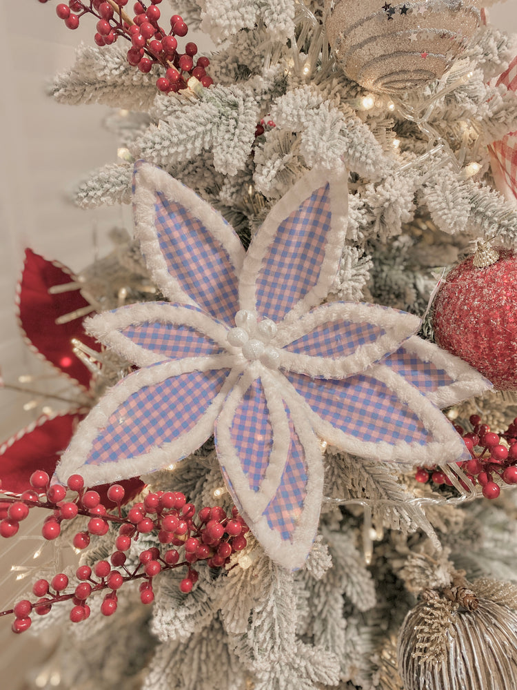 Assorted Pastel Gingham Poinsettia