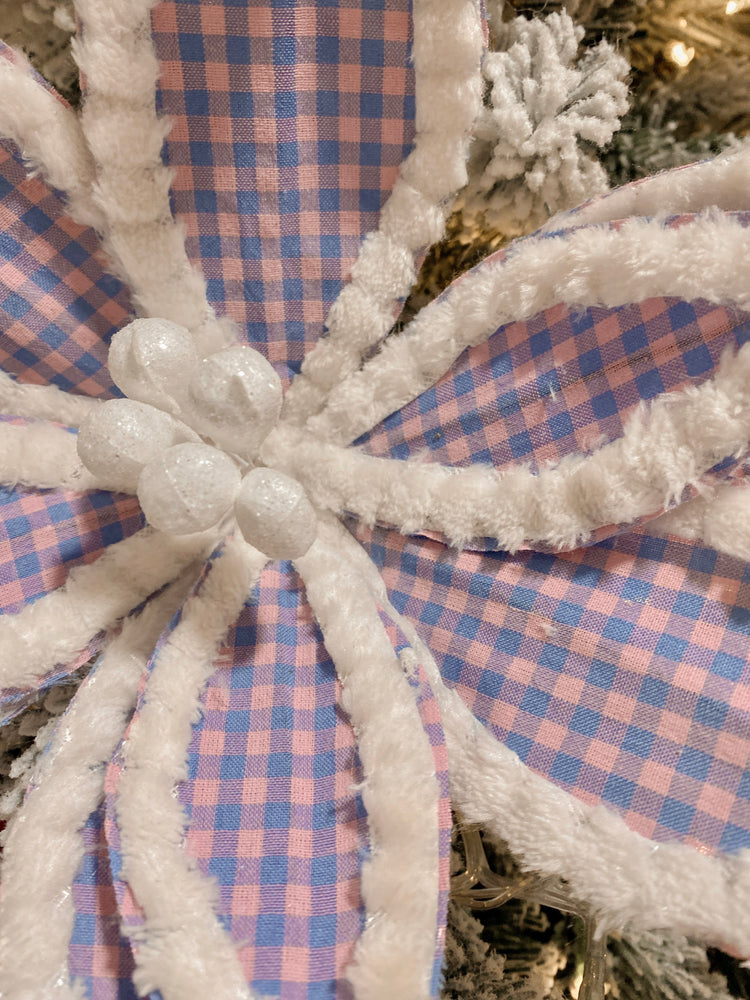 Assorted Pastel Gingham Poinsettia