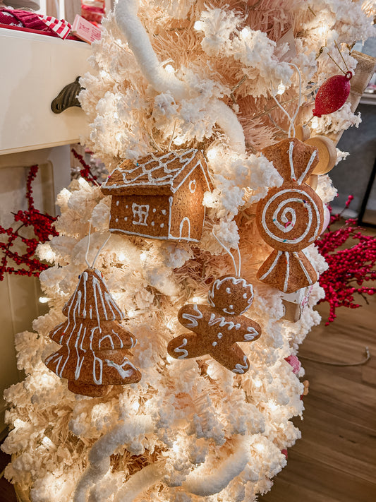 Gingerbread Ornaments - SET of 4