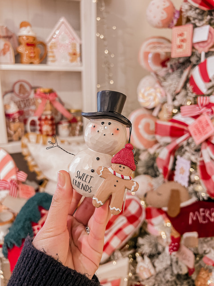 Snowman with gingy Resin Decor #407