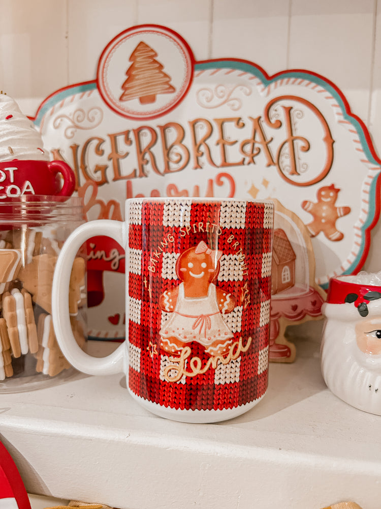 Gingerbread personalised mug