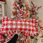 Gingham Merry and Bright Cushion