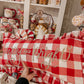 Gingham Merry and Bright Cushion