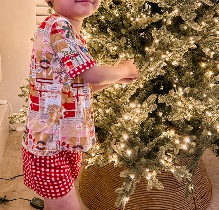 CHILDRENS/PRETEENS- GINGERBREAD WORKSHOP 2025 Christmas Pyjamas