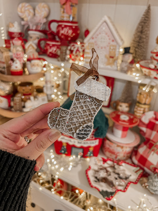 Gingerbread Stocking Ornament