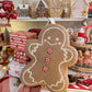 Gingerbread man cushion