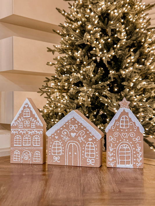 Gingerbread houses - set of 3