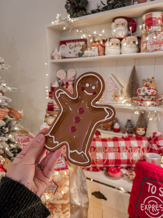 Gingerbread Man Plate