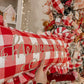 Gingham Merry and Bright Cushion