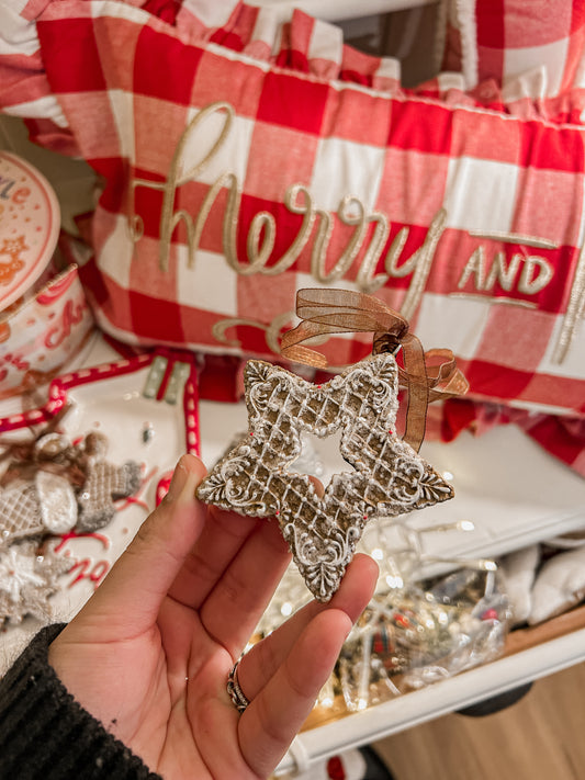 Gingerbread Star Ornament