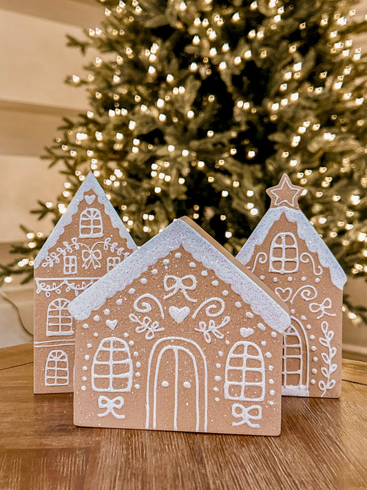 Gingerbread houses - set of 3