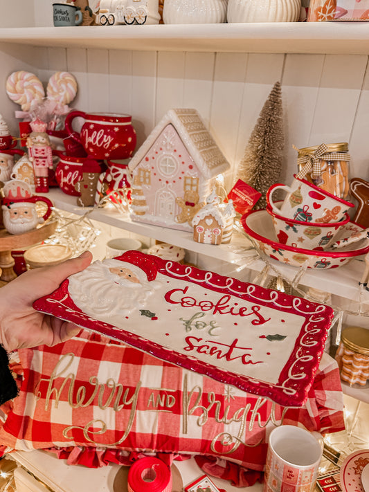 Cookies for Santa Ceramic plate