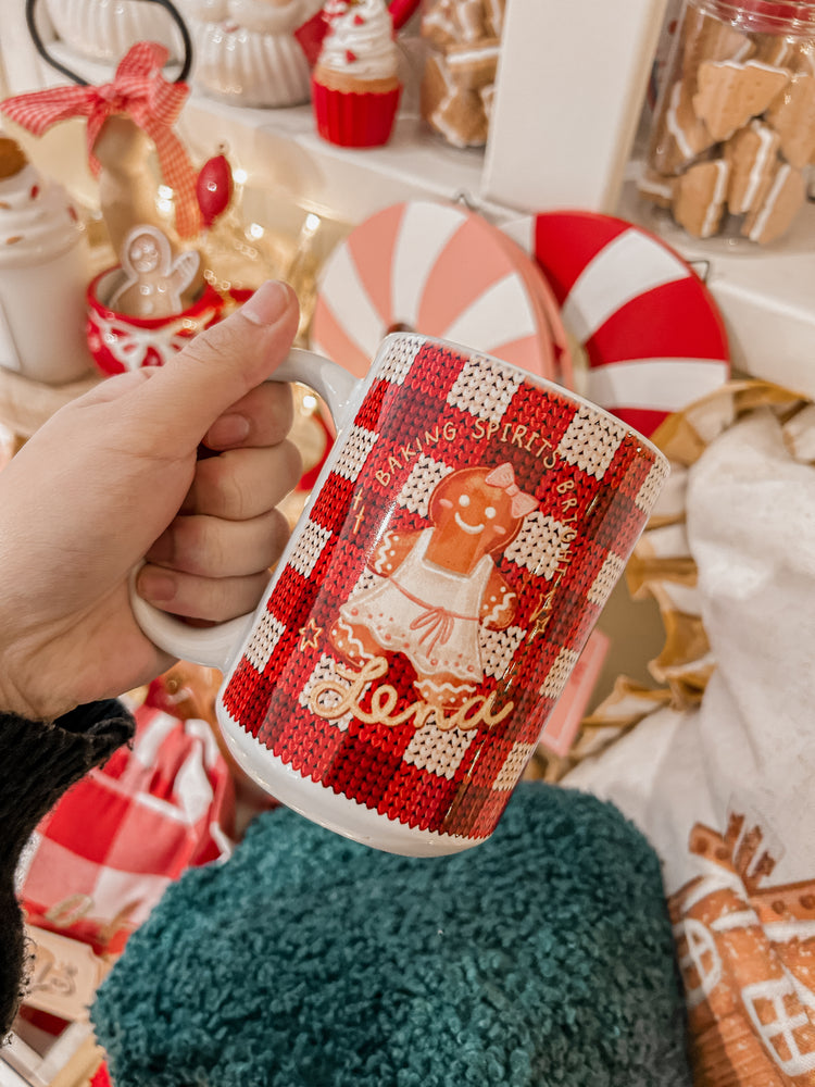 Gingerbread personalised mug