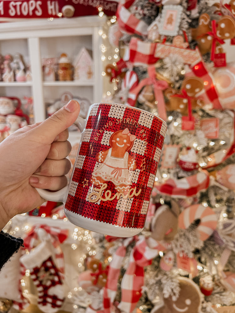 Gingerbread personalised mug