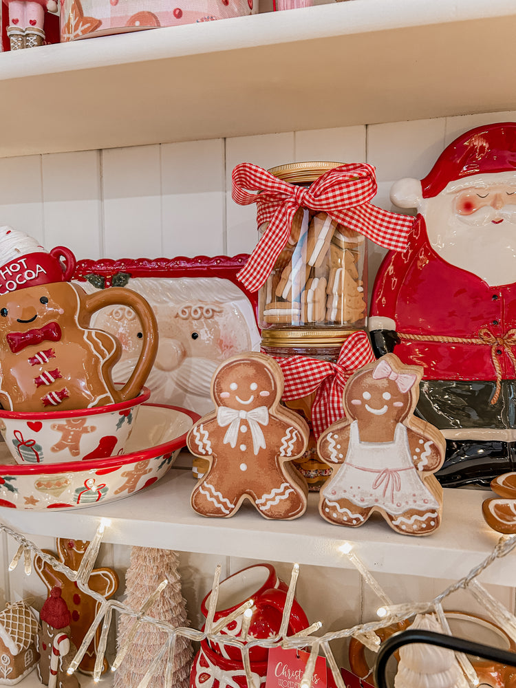 Gingerbread Man Wooden Decor