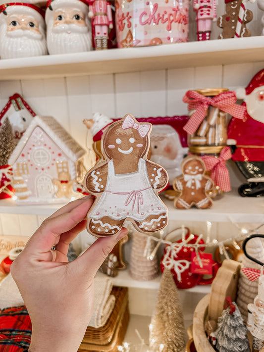 Gingerbread Woman Wooden Decor