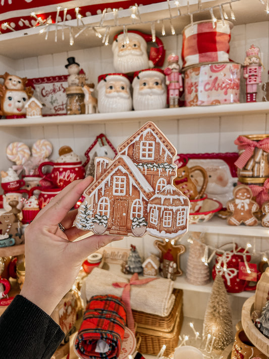 Gingerbread Cottage Wooden Decor