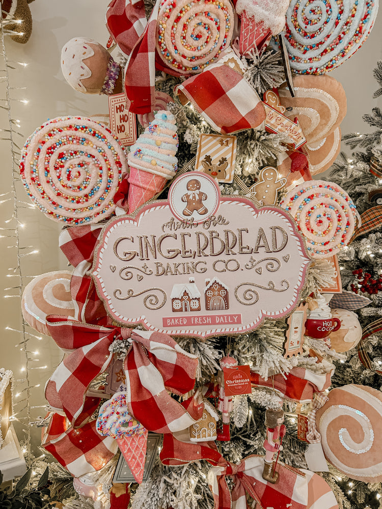 Gingerbread Baking Co. Tin Sign