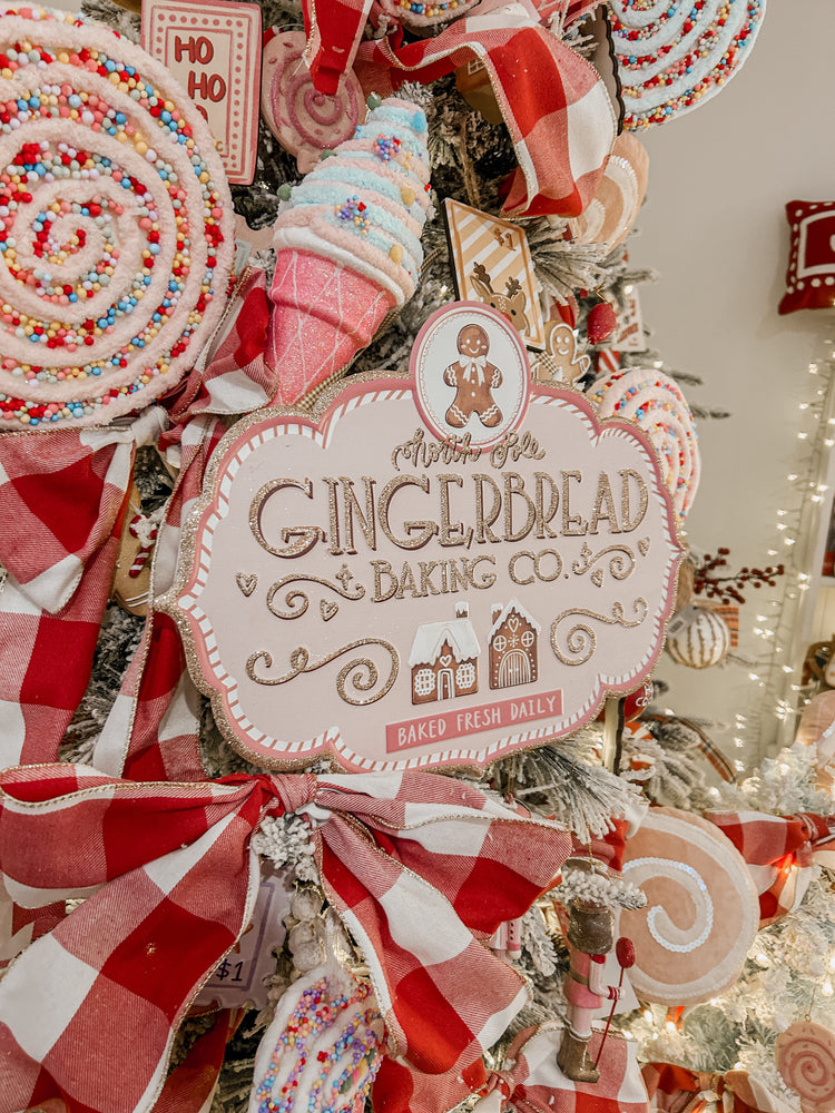 Gingerbread Baking Co. Tin Sign