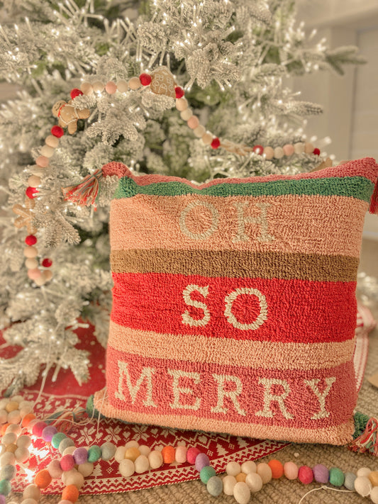 "OH SO MERRY" cushion COVER ONLY