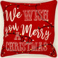 "We wish you a Merry Christmas" cushion COVER ONLY
