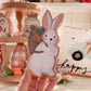 Bunny with carrots Wooden decor