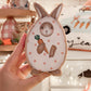 Bunny in eggshell Wooden decor